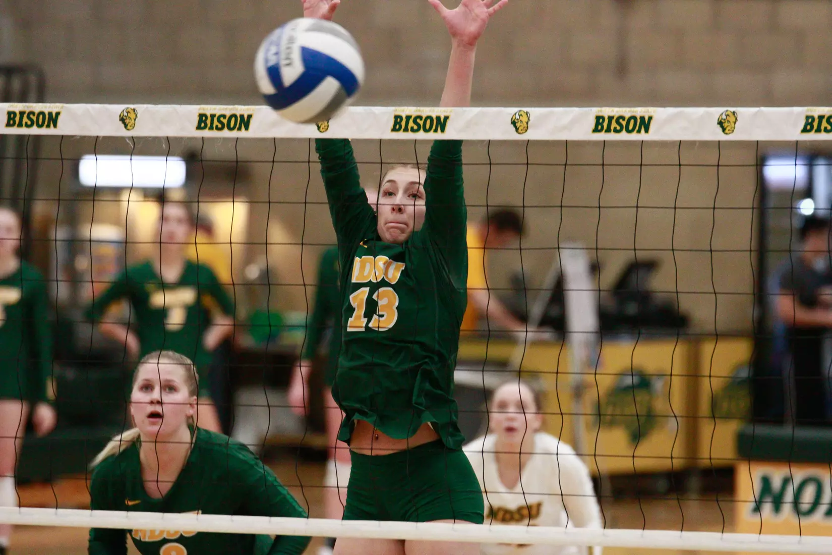 North Dakota State's Alexis Bachmeier against Denver in the Bentson Bunker Fieldhouse.