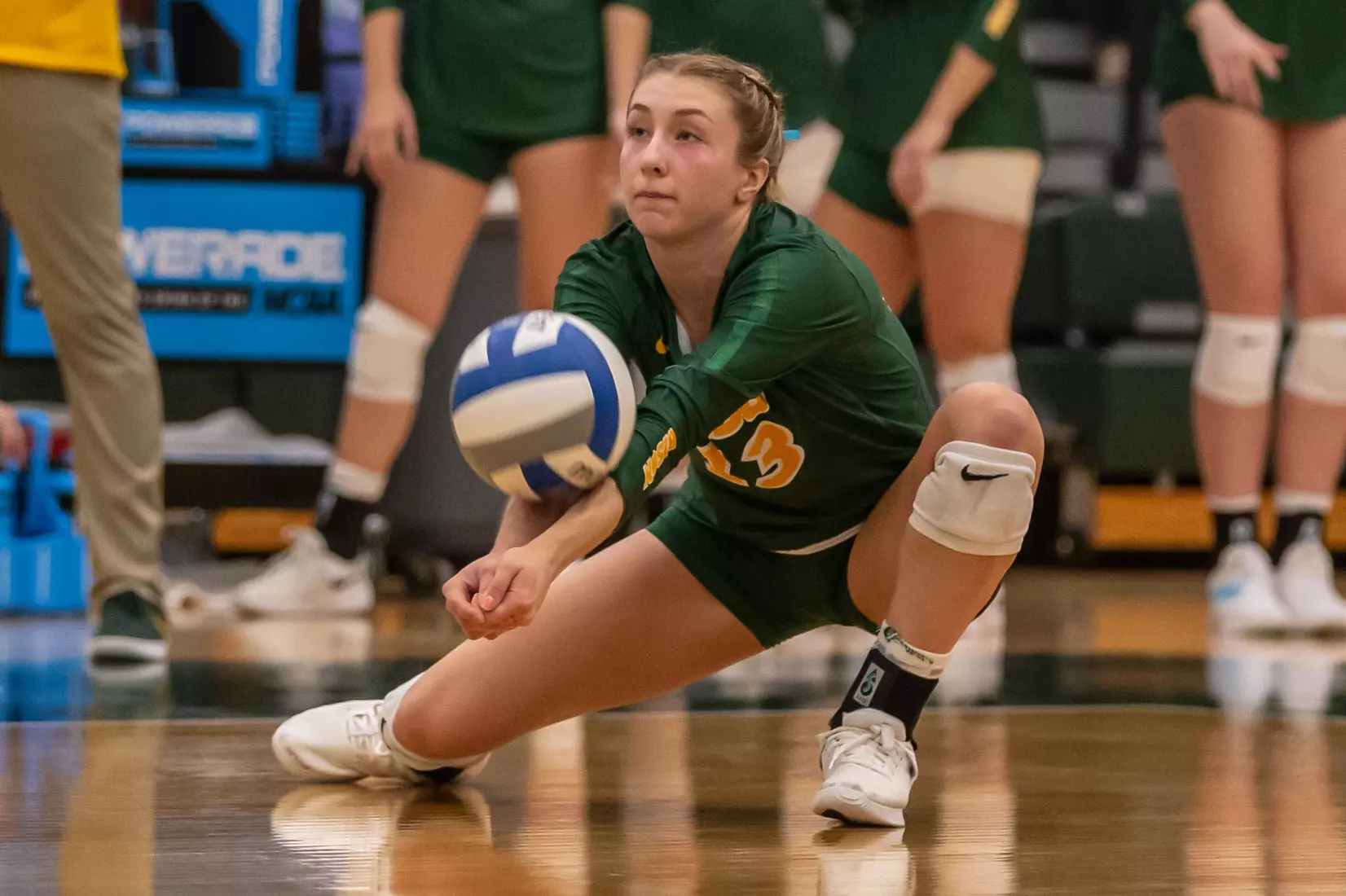 North Dakota State's Alexis Bachmeier against Omaha in the Bentson Bunker Fieldhouse.