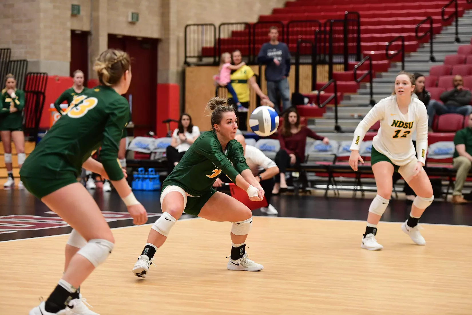 North Dakota State defensive specialist Abbi Klos during the Summit League tournament quarterfinal against Omaha on Nov. 22 in Denver.