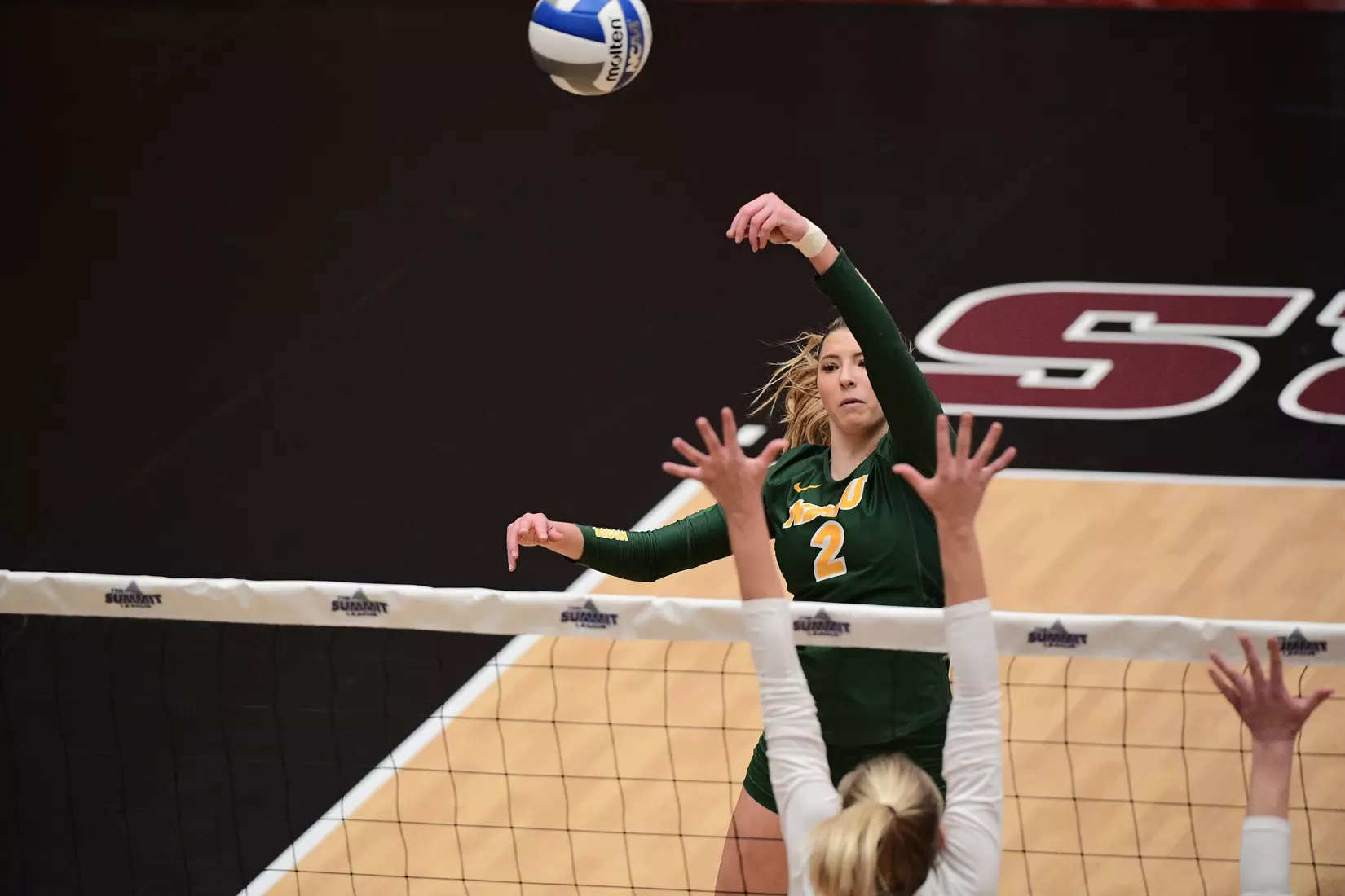 North Dakota State outside hitter Allie Mauch during the Summit League tournament quarterfinal against Omaha on Nov. 22 in Denver.
