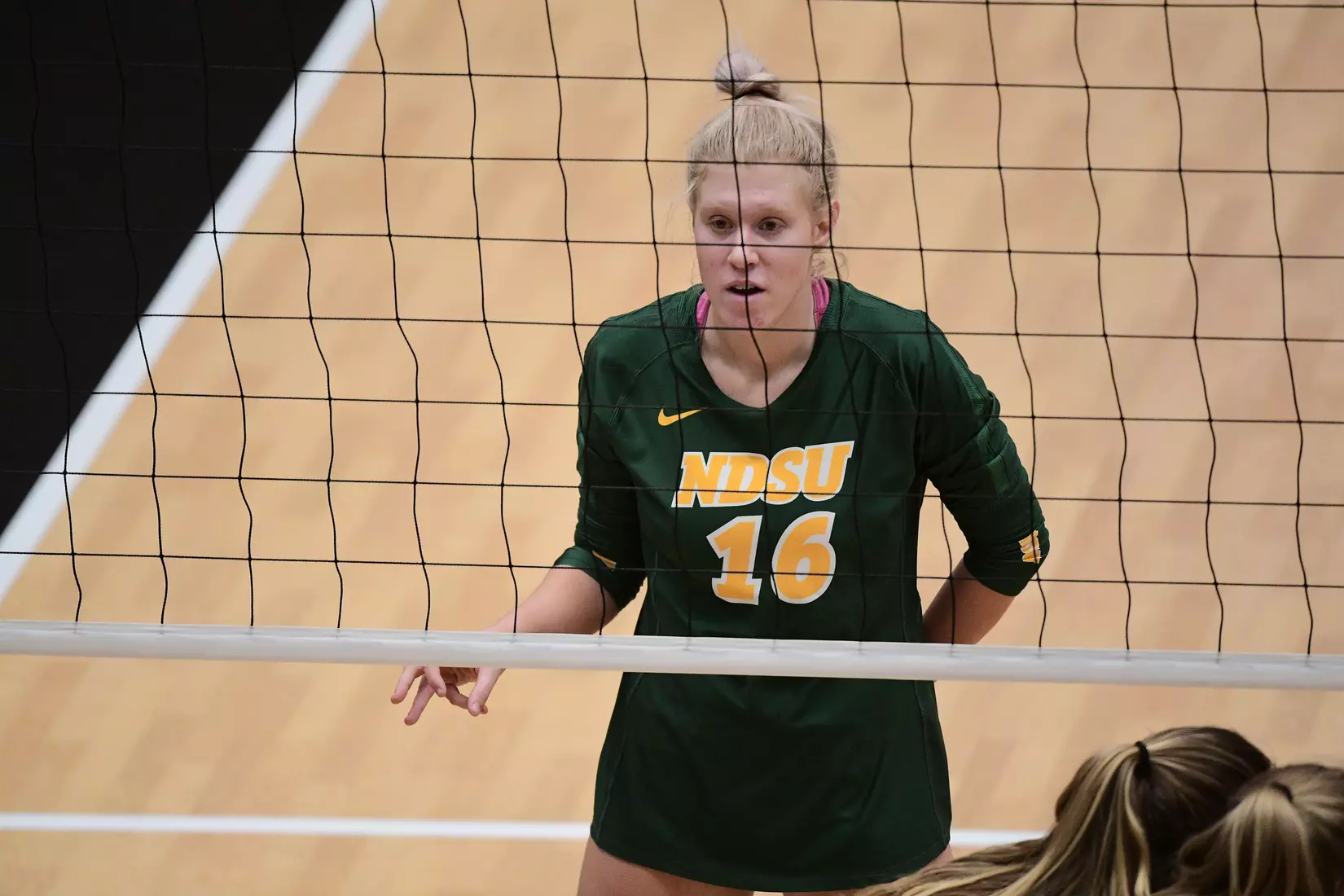 North Dakota State setter Kalli Hegerle during the Summit League tournament quarterfinal against Omaha on Nov. 22 in Denver.
