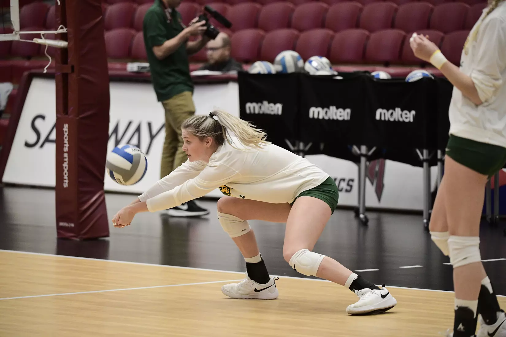 North Dakota State outside hitter Maggie Steffen prior to the Summit League tournament quarterfinal against Omaha on Nov. 22 in Denver.