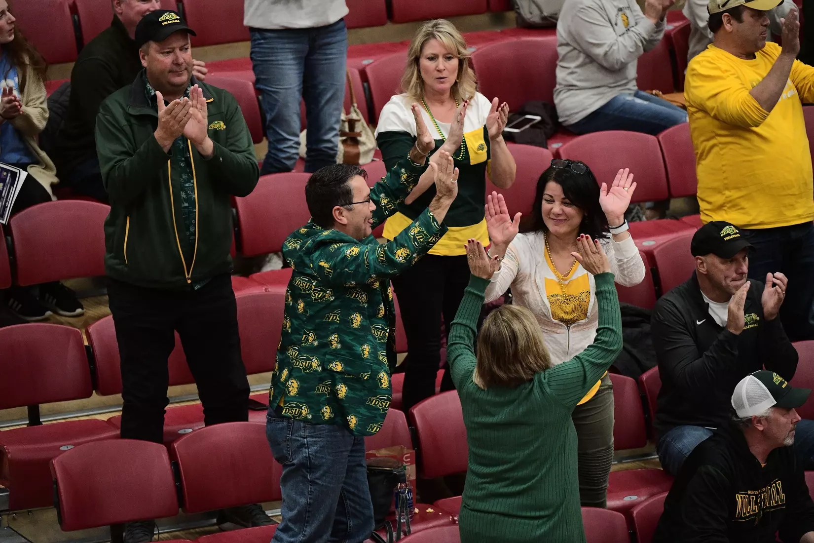 North Dakota State fans during the Summit League tournament quarterfinal against Omaha on Nov. 22 in Denver.