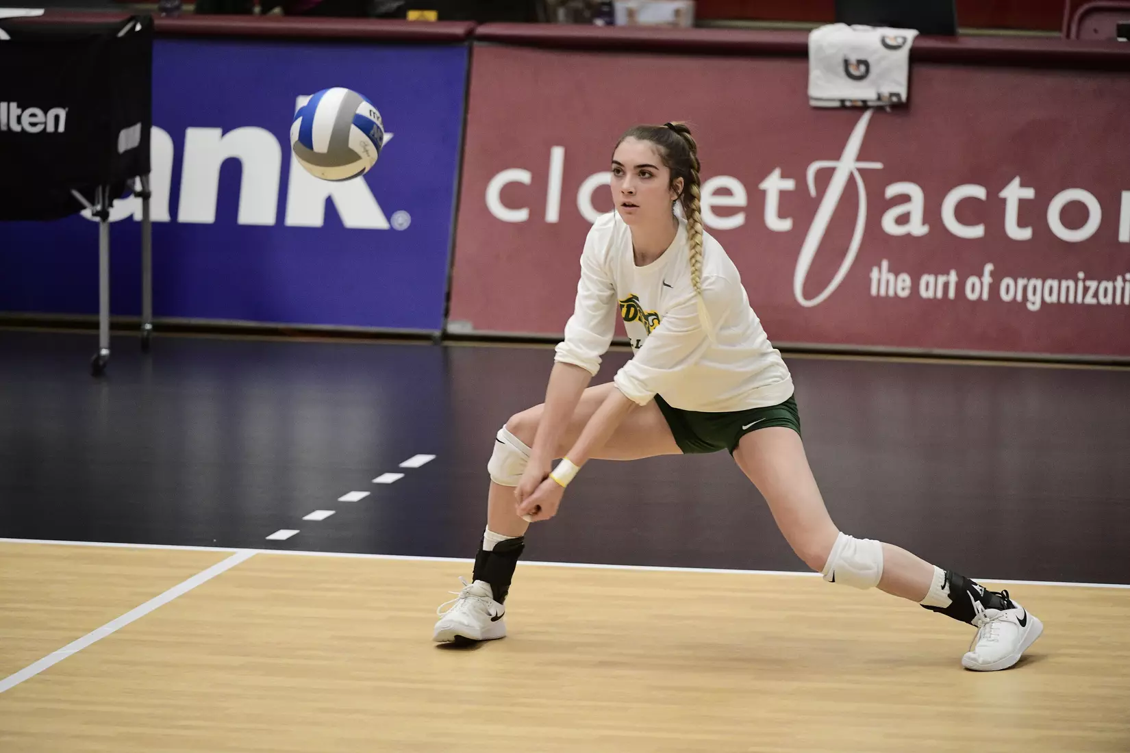 North Dakota State outside hitter Syra Tanchin during the the Summit League tournament quarterfinal against Omaha on Nov. 22 in Denver.