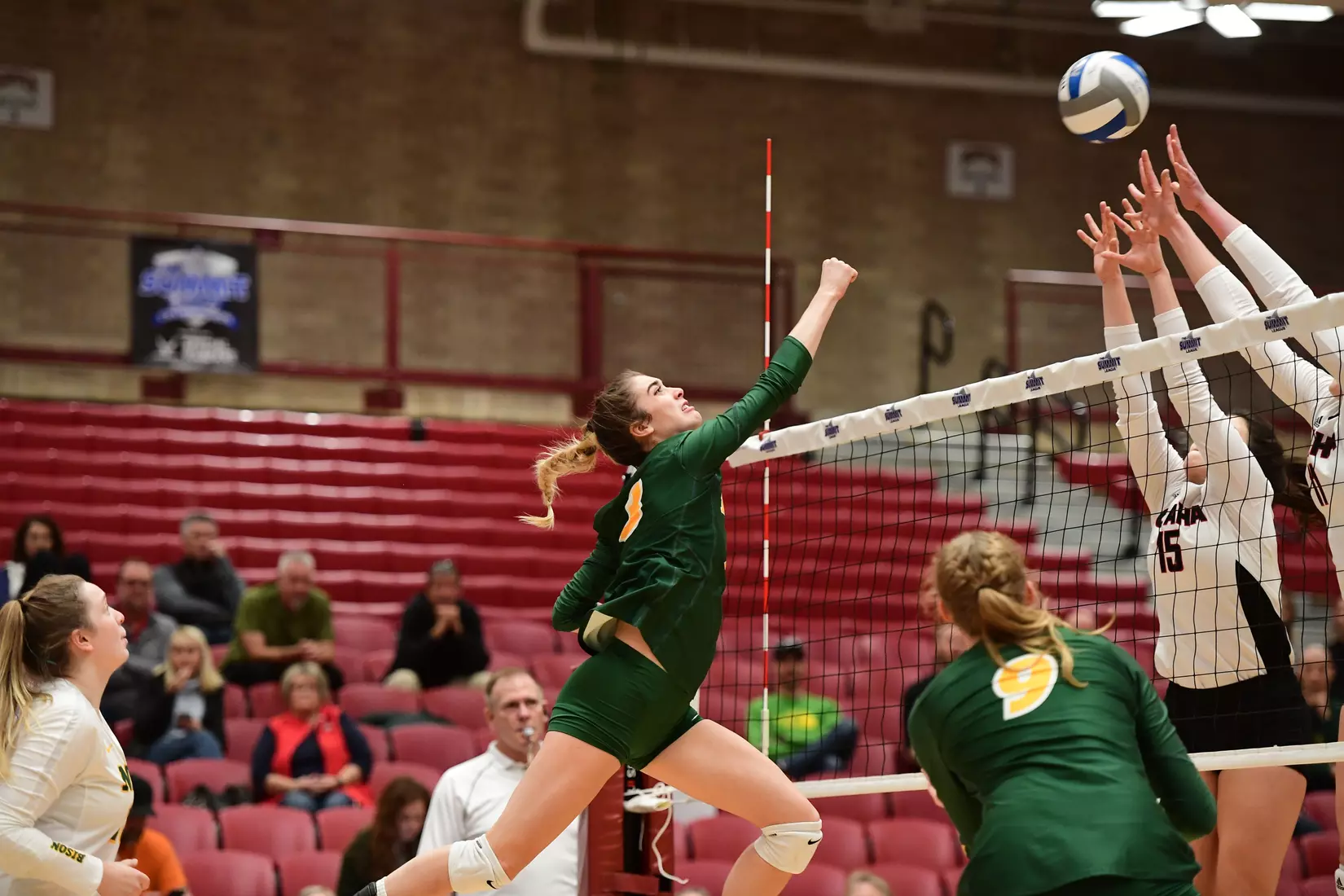 North Dakota State outside hitter Syra Tanchin during the the Summit League tournament quarterfinal against Omaha on Nov. 22 in Denver.