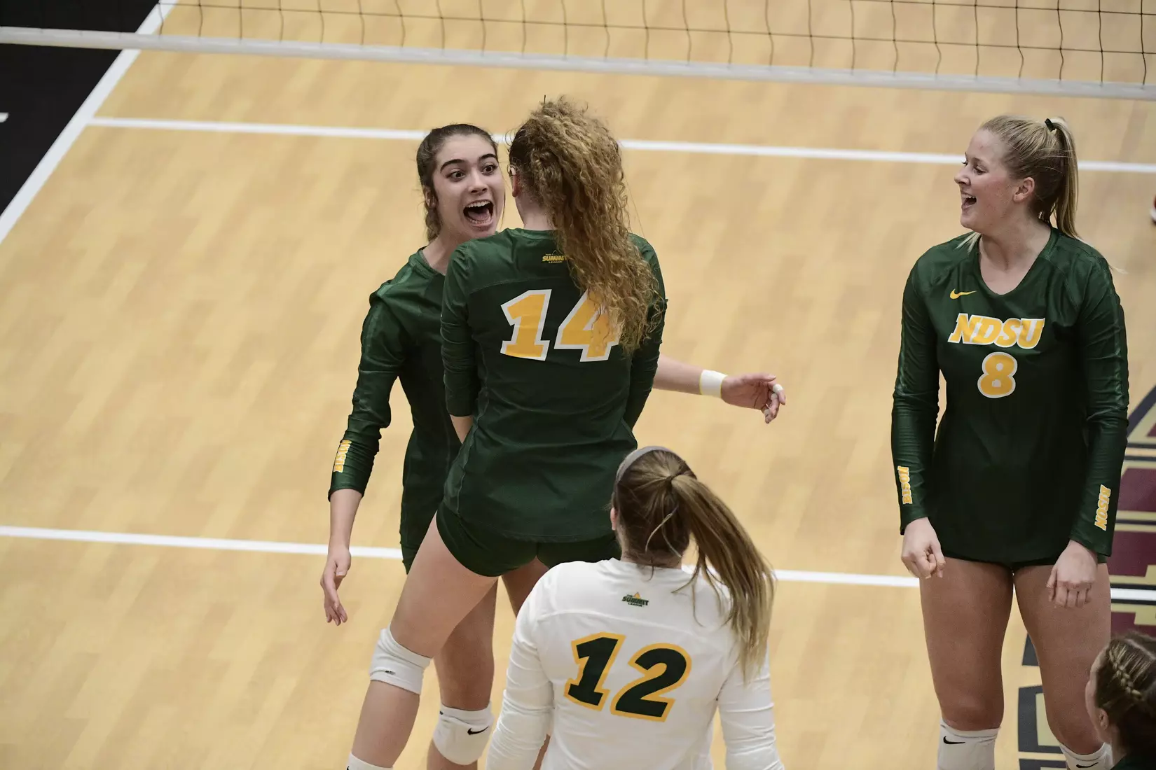 North Dakota State outside hitter Syra Tanchin during the the Summit League tournament quarterfinal against Omaha on Nov. 22 in Denver.