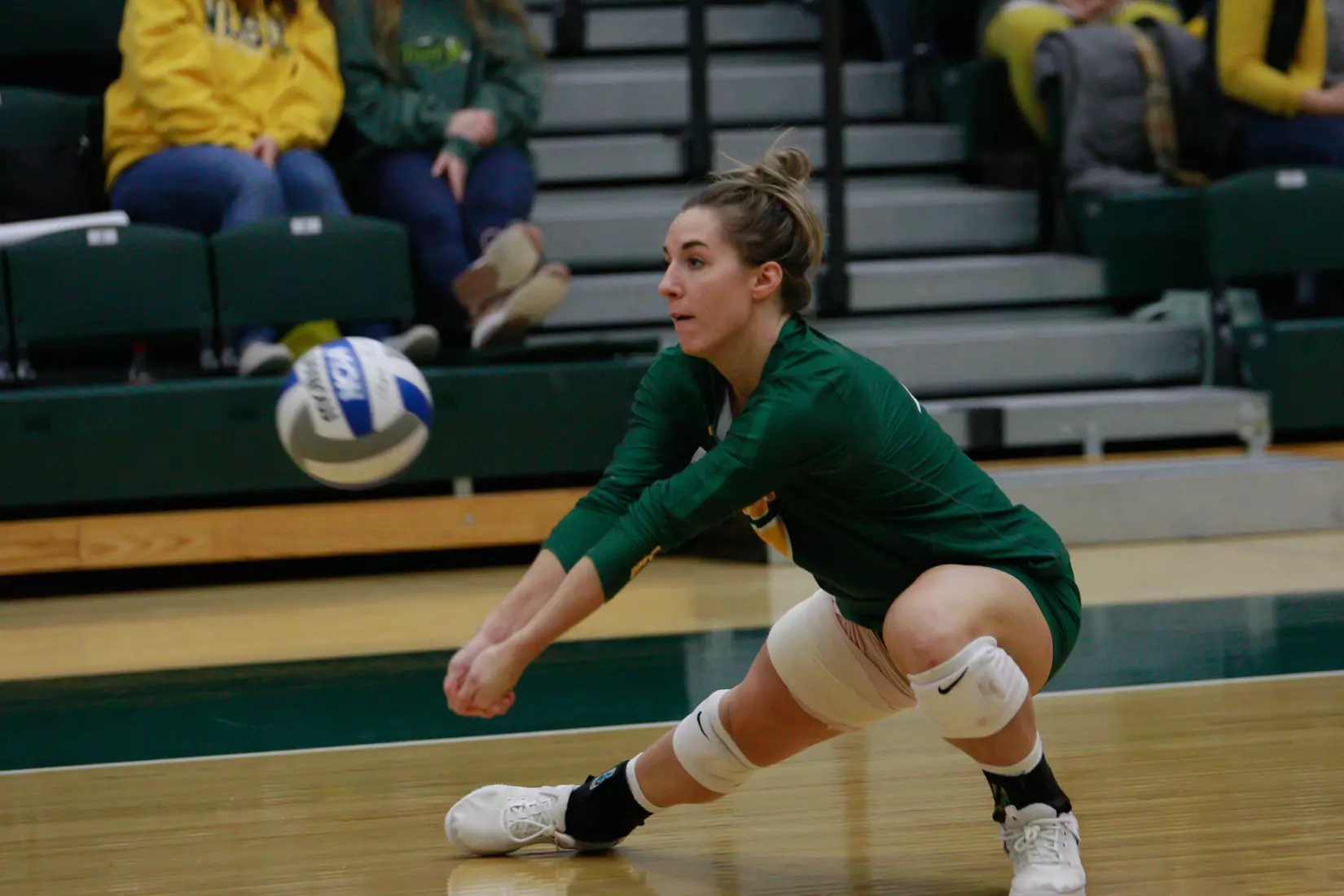 North Dakota State senior Abbi Klos during 3-1 win over Oral Roberts on Nov. 17 in Bentson Bunker Fieldhouse.
