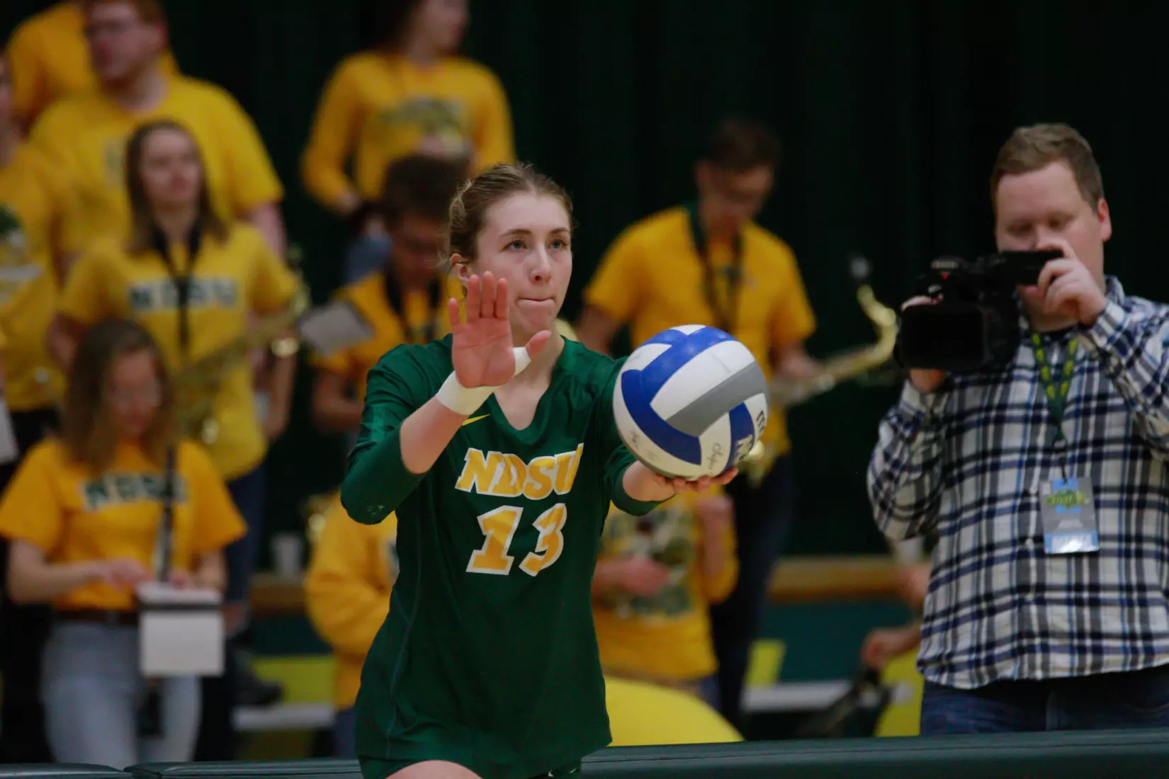 North Dakota State junior Alexis Bachmeier during 3-1 win over Oral Roberts on Nov. 17 in Bentson Bunker Fieldhouse.