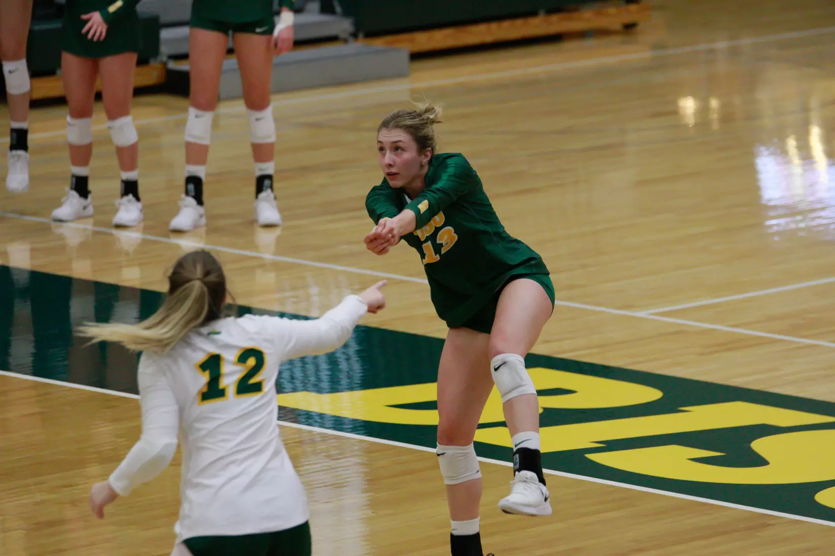 North Dakota State junior Alexis Bachmeier during 3-1 win over Oral Roberts on Nov. 17 in Bentson Bunker Fieldhouse.