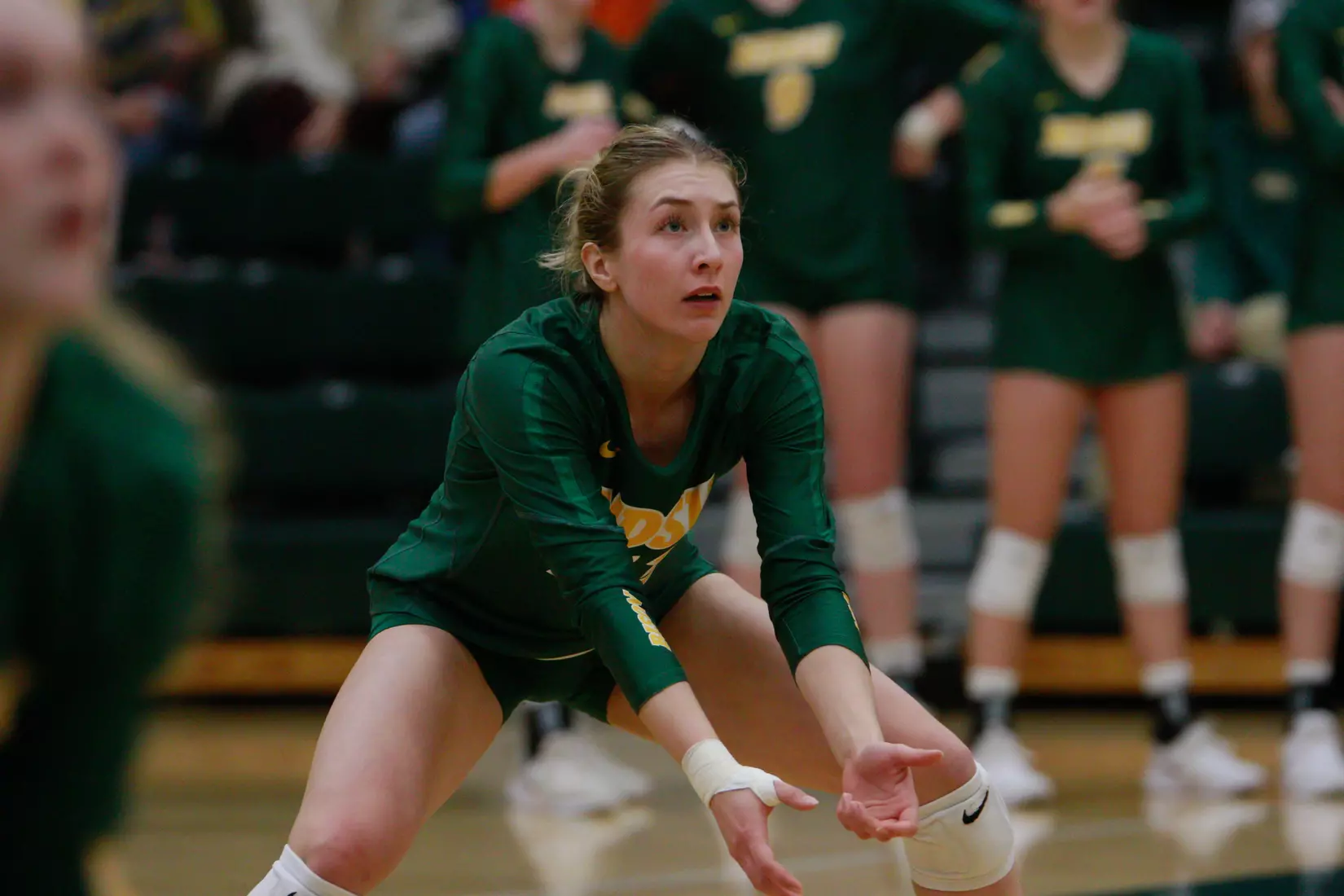 North Dakota State junior Alexis Bachmeier during 3-1 win over Oral Roberts on Nov. 17 in Bentson Bunker Fieldhouse.