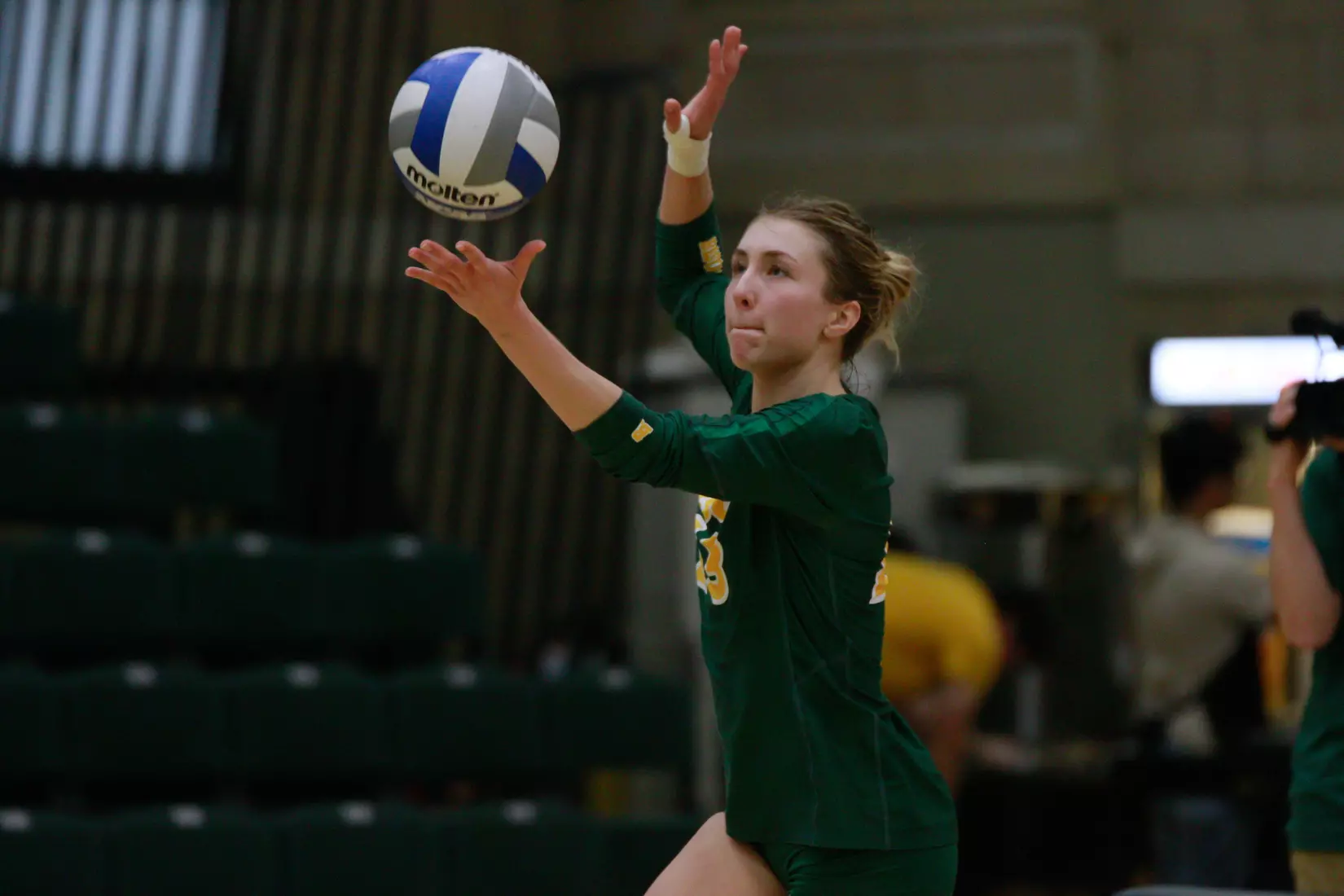 North Dakota State junior Alexis Bachmeier during 3-1 win over Oral Roberts on Nov. 17 in Bentson Bunker Fieldhouse.