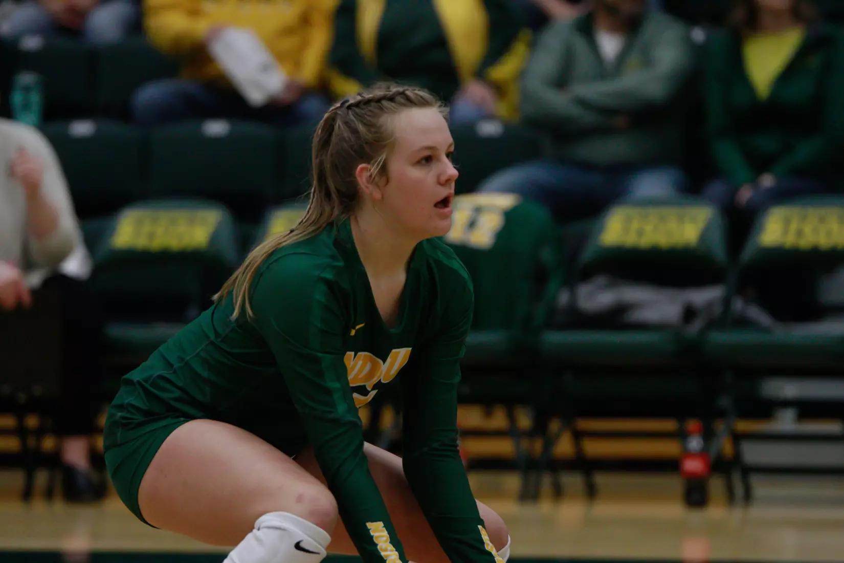 North Dakota State freshman Ava Schmoll during 3-1 win over Oral Roberts on Nov. 17 in Bentson Bunker Fieldhouse.