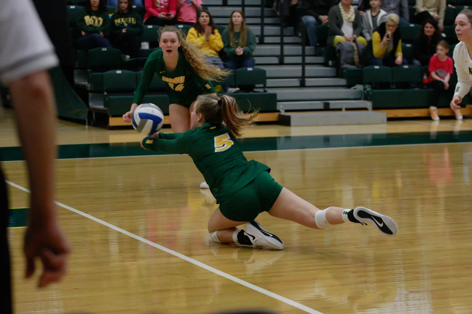 North Dakota State freshman Ava Schmoll during 3-1 win over Oral Roberts on Nov. 17 in Bentson Bunker Fieldhouse.