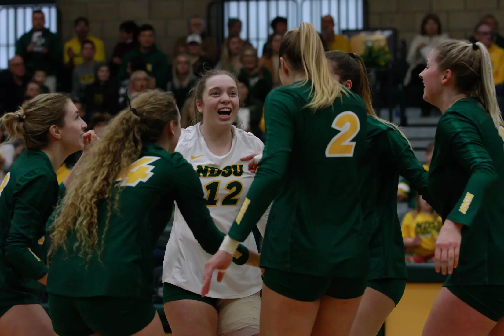 North Dakota State sophomore Kaylee Hanger during 3-1 win over Oral Roberts on Nov. 17 in Bentson Bunker Fieldhouse.