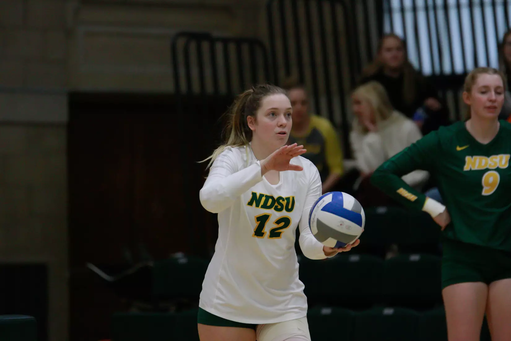 North Dakota State sophomore Kaylee Hanger during 3-1 win over Oral Roberts on Nov. 17 in Bentson Bunker Fieldhouse.