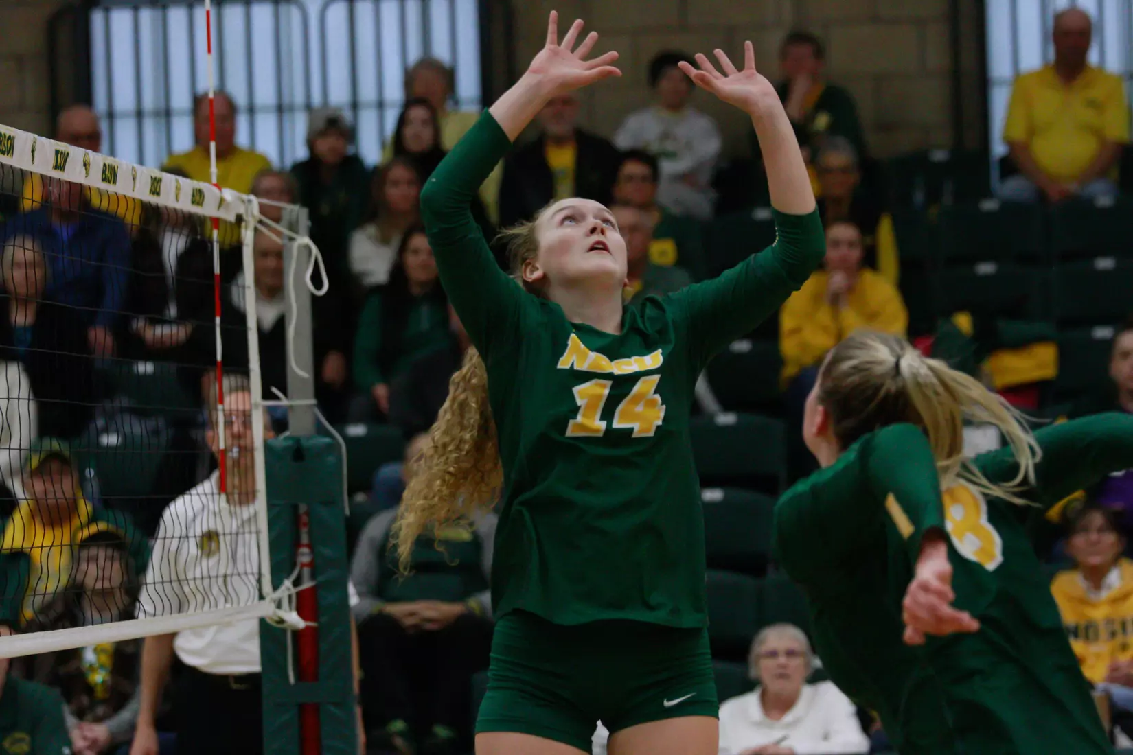 North Dakota State freshman Kelley Johnson during 3-1 win over Oral Roberts on Nov. 17 in Bentson Bunker Fieldhouse.