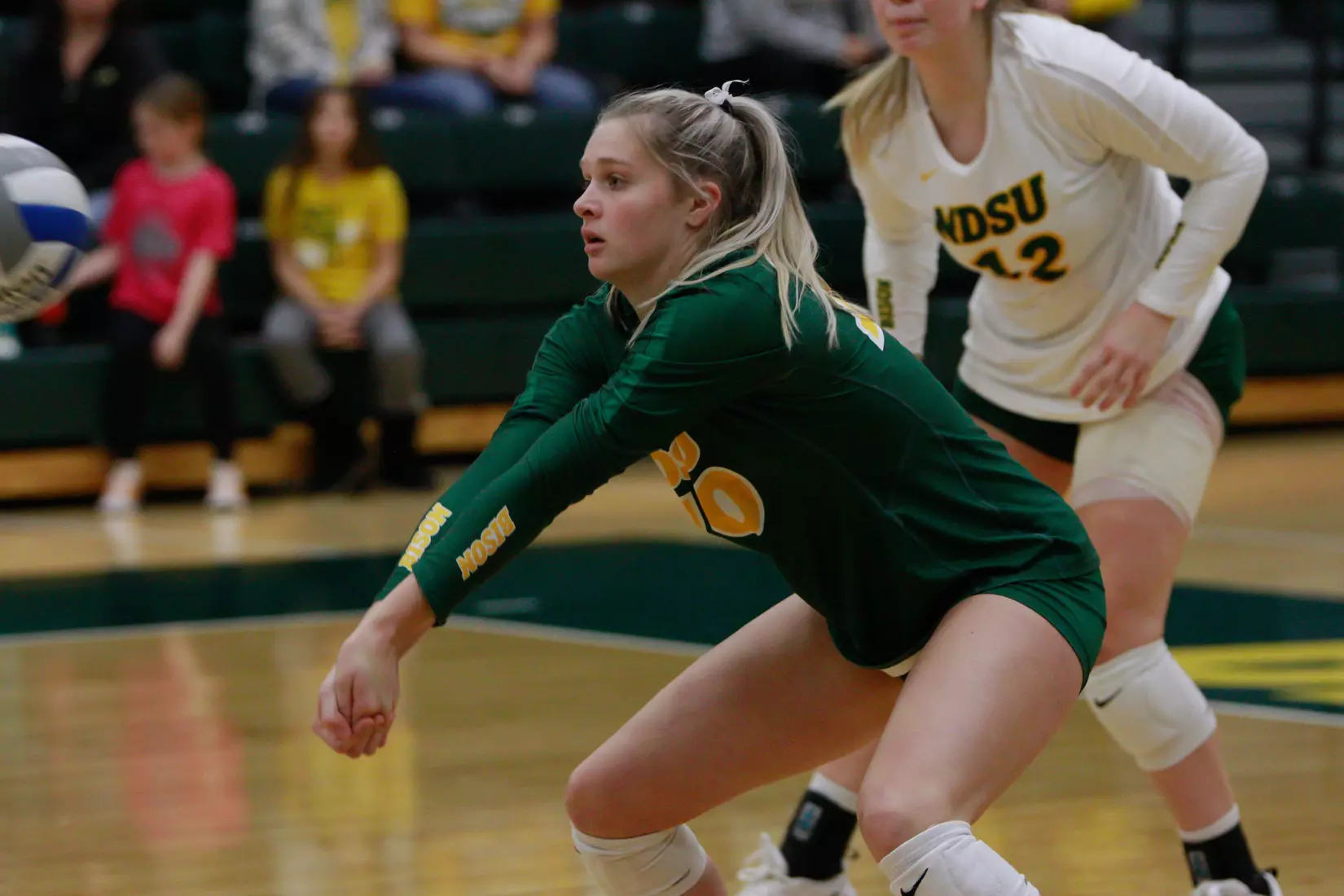 North Dakota State sophomore Maggie Steffen during 3-1 win over Oral Roberts on Nov. 17 in Bentson Bunker Fieldhouse.