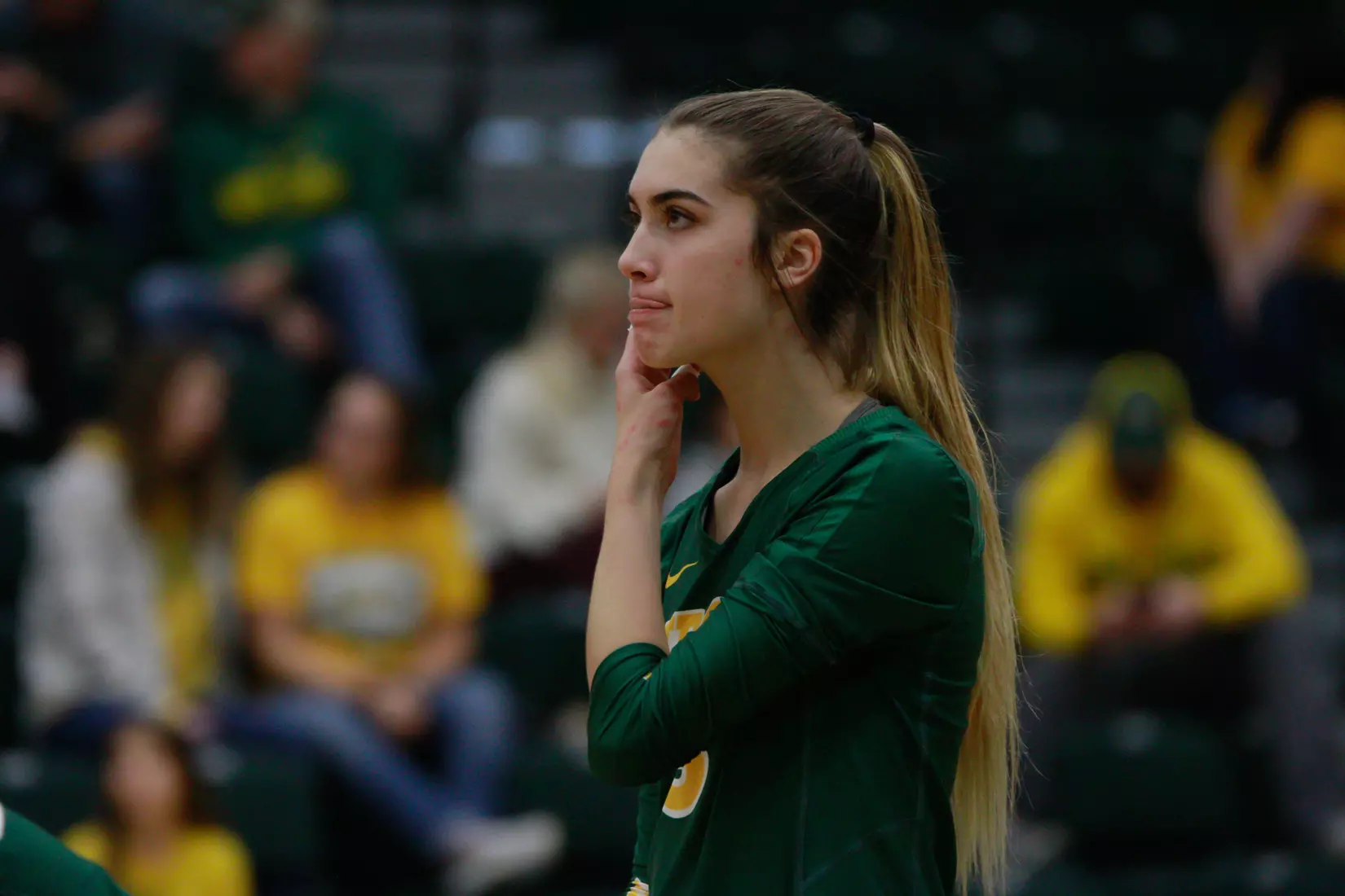 North Dakota State freshman Syra Tanchin during 3-1 win over Oral Roberts on Nov. 17 in Bentson Bunker Fieldhouse.