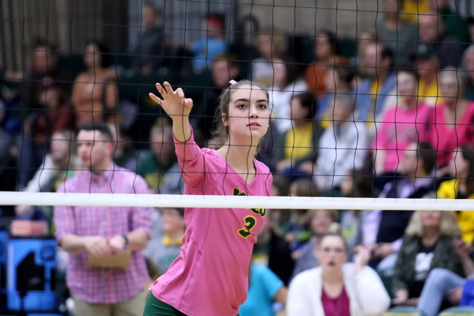 North Dakota State's Syra Tanchin against Purdue Fort Wayne in Bentson Bunker Fieldhouse.