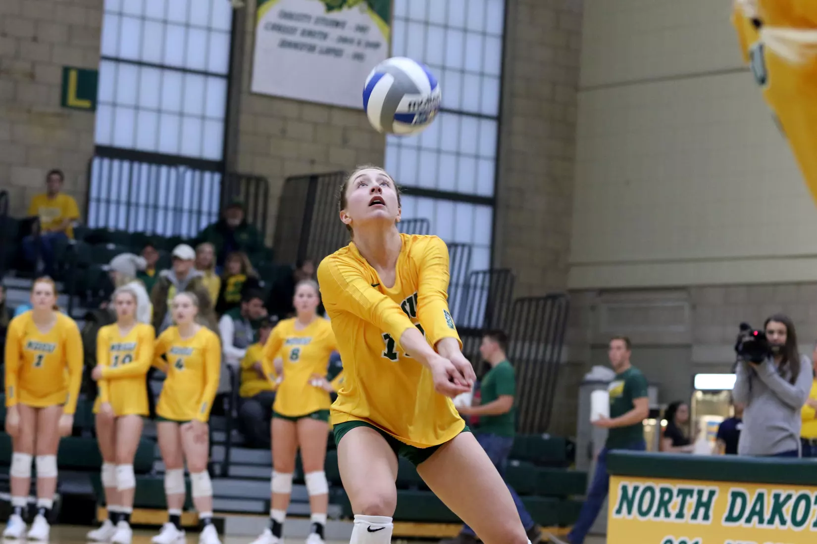 North Dakota State's Alexis Bachmeier against South Dakota in the Bentson Bunker Fieldhouse.