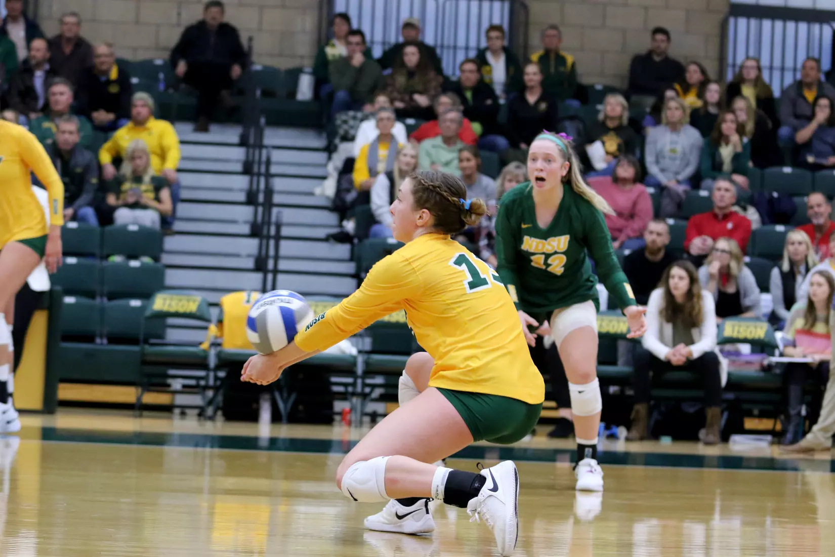 North Dakota State's Alexis Bachmeier against South Dakota in the Bentson Bunker Fieldhouse.