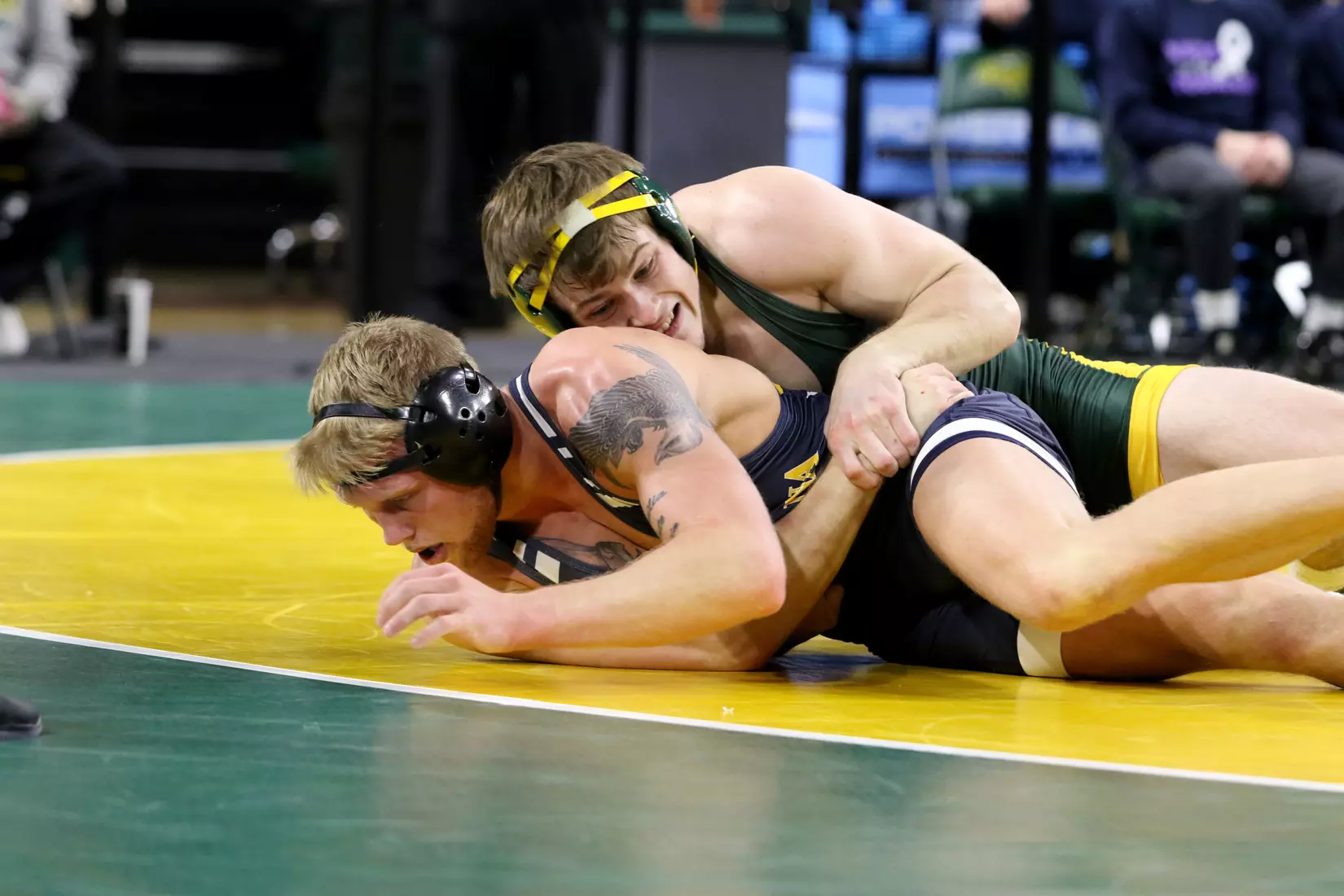 North Dakota State 165 Andrew Fogarty during the 32-9 win over Augustana on Dec. 1 in Scheels Center.