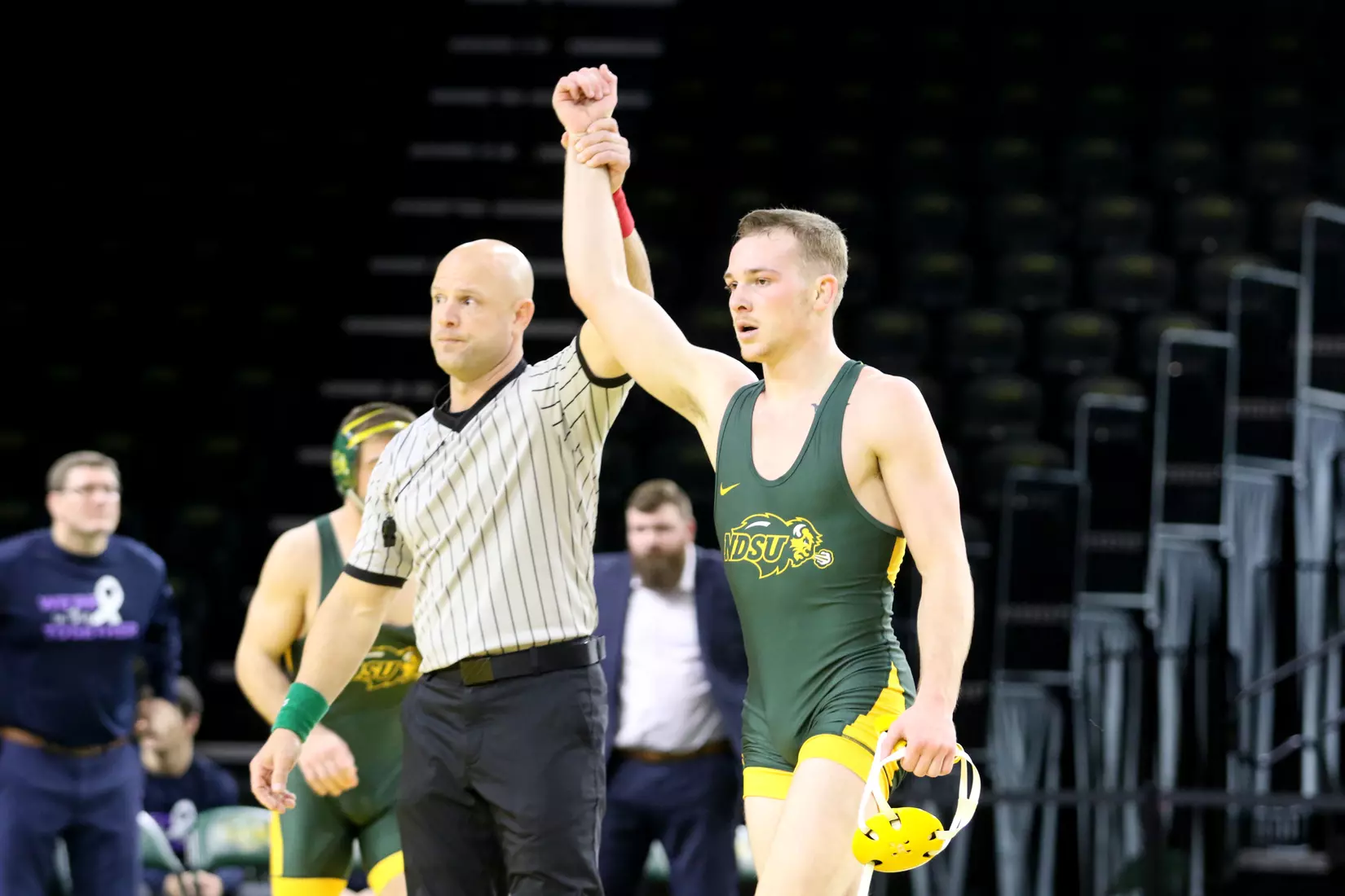North Dakota State 149 Jaden Van Maanen during the 32-9 win over Augustana on Dec. 1 in Scheels Center.