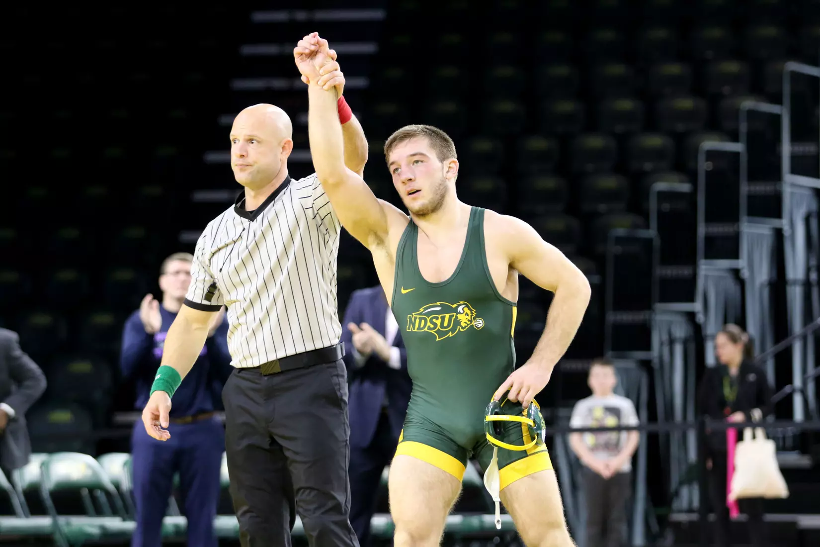 North Dakota State 157 Jared Franek during the 32-9 win over Augustana on Dec. 1 in Scheels Center.