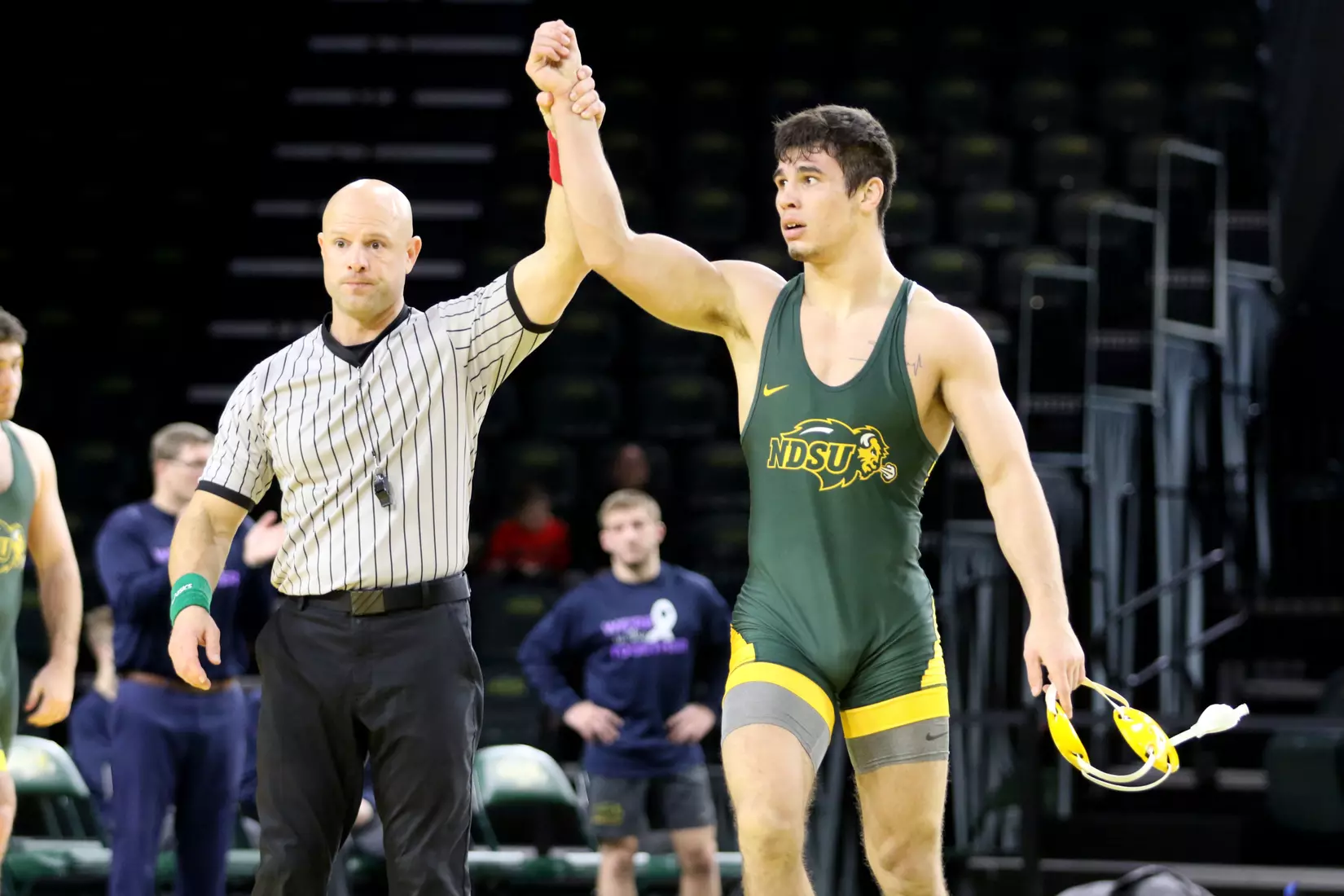 North Dakota State 184 Noah Cressell during the 32-9 win over Augustana on Dec. 1 in Scheels Center.