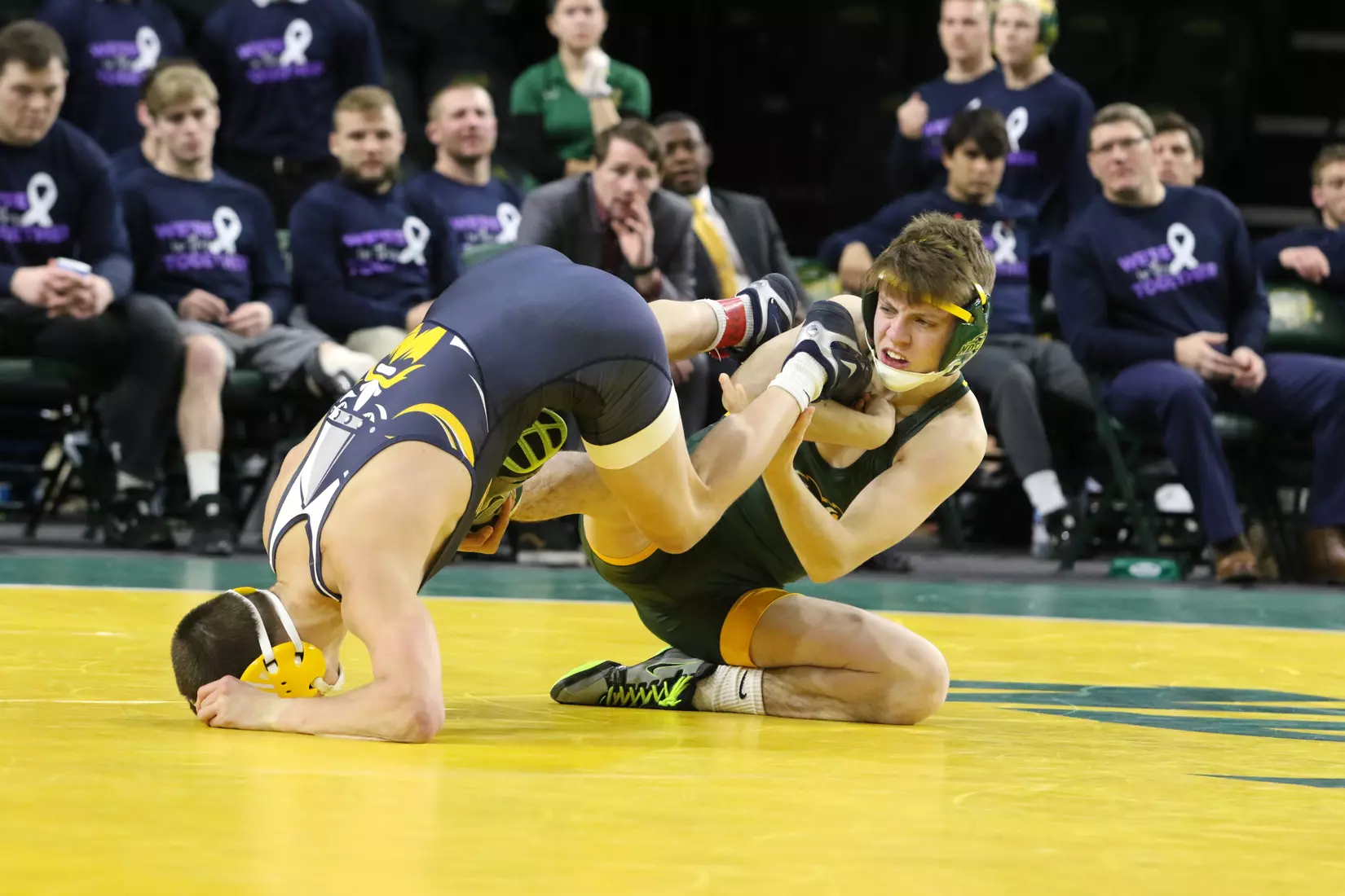 North Dakota State 133 Tyler Jones during the 32-9 win over Augustana on Dec. 1 in Scheels Center.