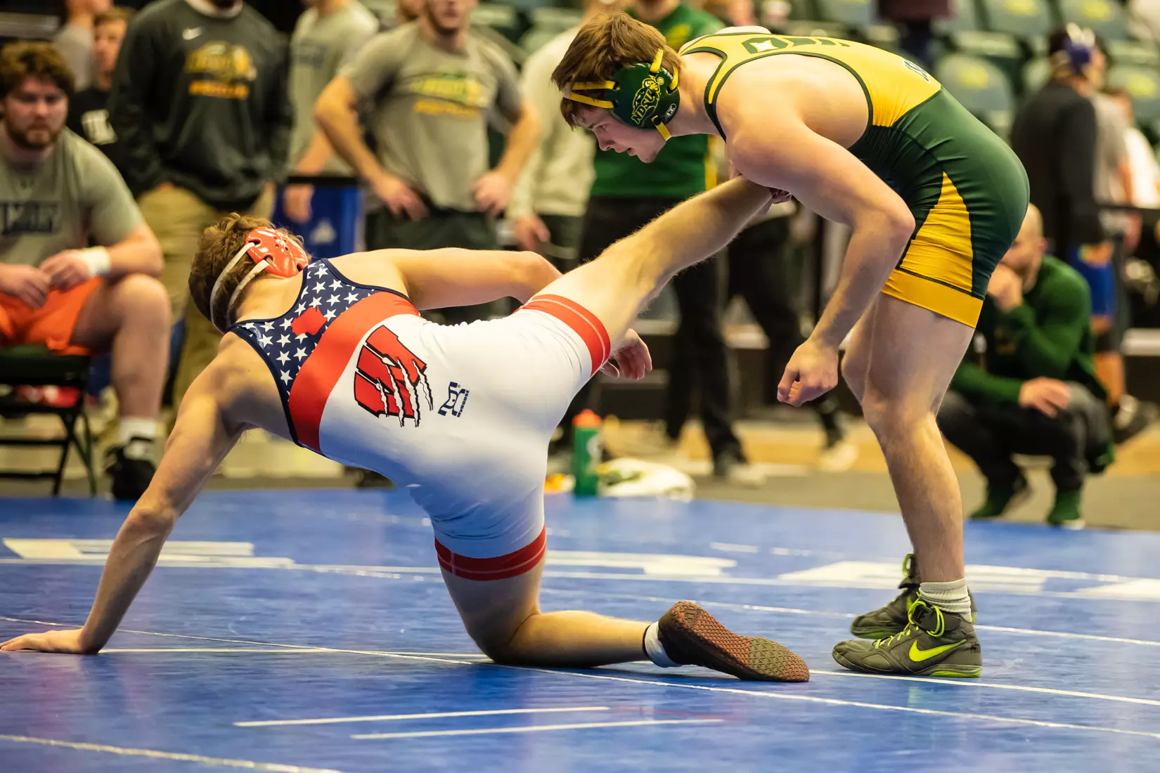 North Dakota State 165 Andrew Fogarty at 49th Bison Open on Nov. 9 in Scheels Center.