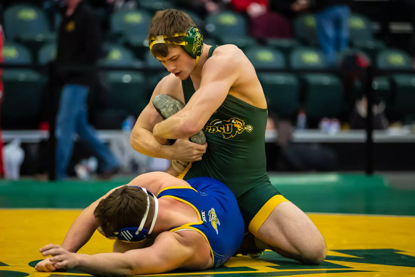 North Dakota State 165 Andrew Fogarty at 49th Bison Open on Nov. 9 in Scheels Center.