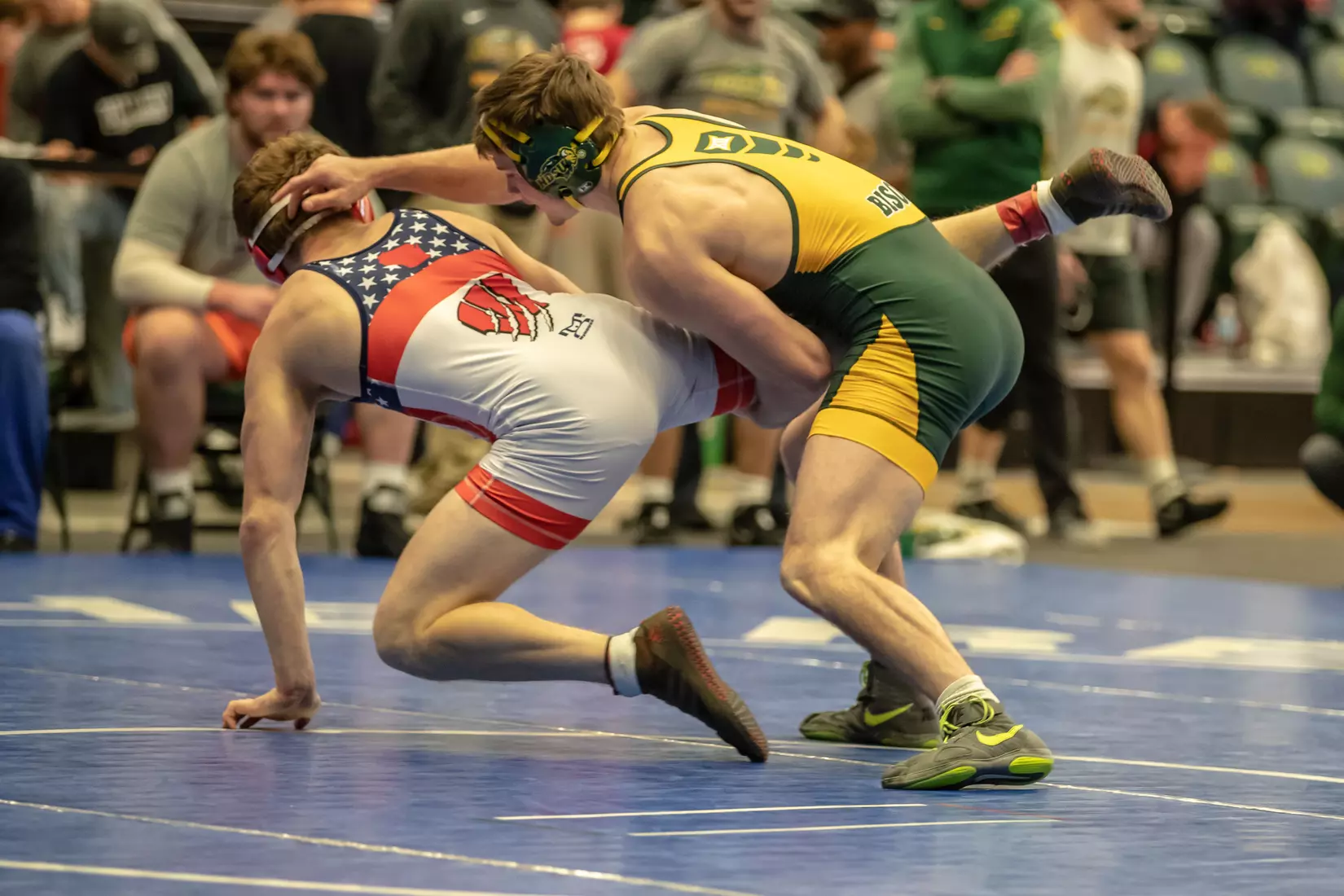 North Dakota State 165 Andrew Fogarty at 49th Bison Open on Nov. 9 in Scheels Center.