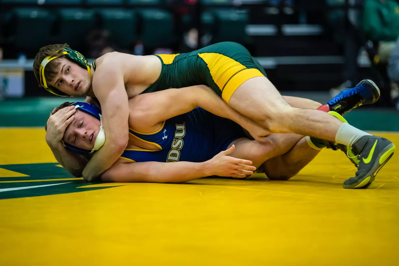 North Dakota State 165 Andrew Fogarty at 49th Bison Open on Nov. 9 in Scheels Center.