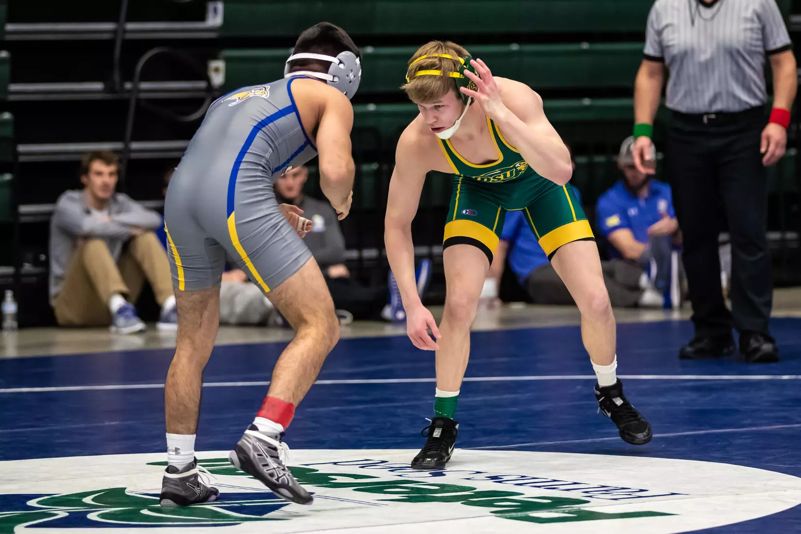 North Dakota State unattached 125 Corey Gamet at 49th Bison Open on Nov. 9 in Scheels Center.