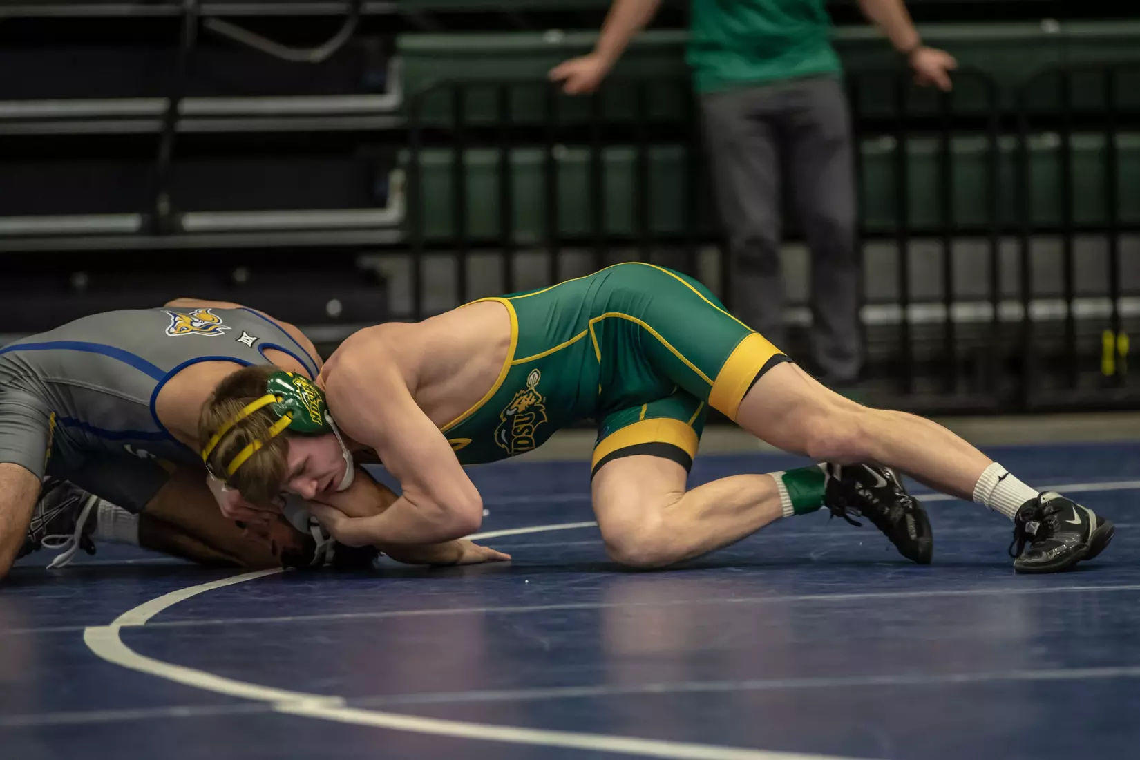North Dakota State unattached 125 Corey Gamet at 49th Bison Open on Nov. 9 in Scheels Center.