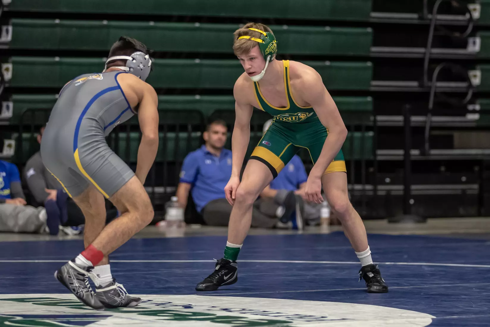North Dakota State unattached 125 Corey Gamet at 49th Bison Open on Nov. 9 in Scheels Center.
