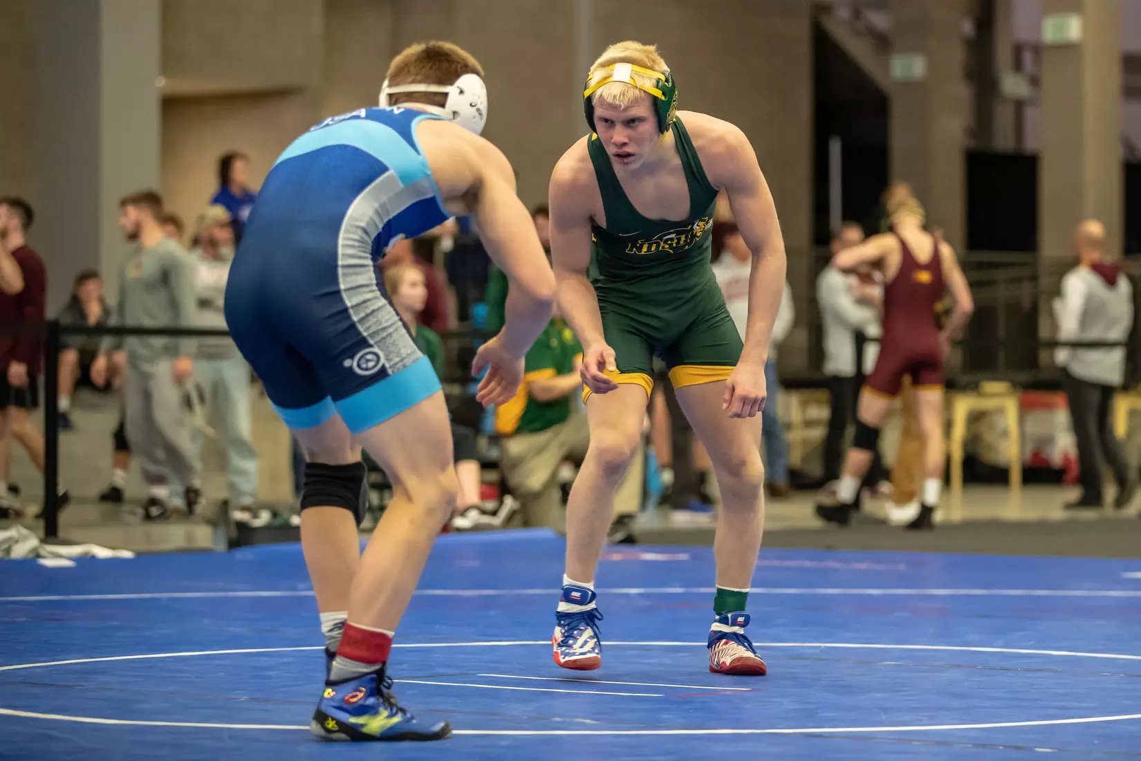 North Dakota State 141 Dylan Droegemueller at 49th Bison Open on Nov. 9 in Scheels Center.