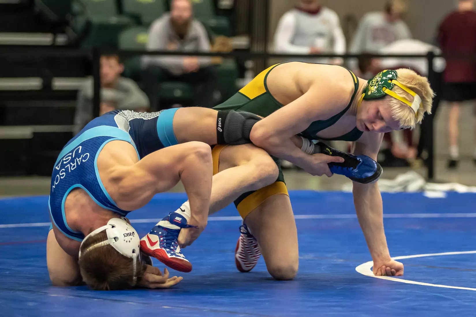 North Dakota State 141 Dylan Droegemueller at 49th Bison Open on Nov. 9 in Scheels Center.