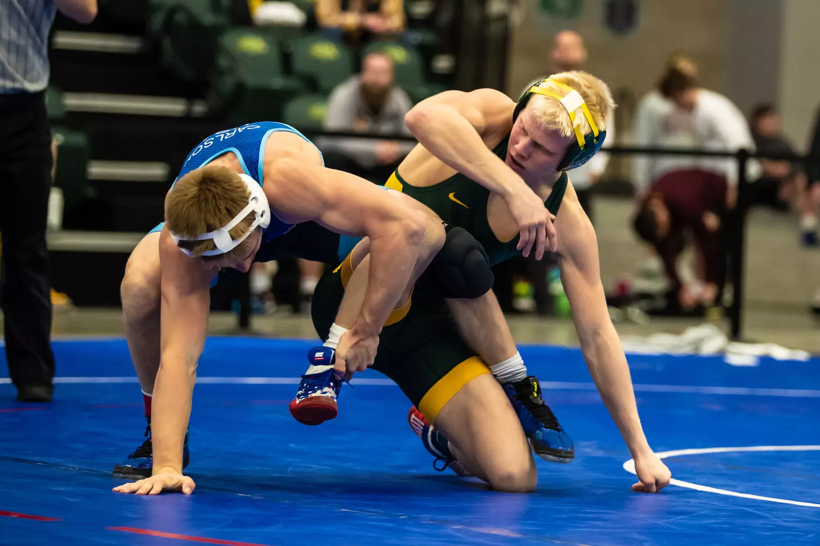 North Dakota State 141 Dylan Droegemueller at 49th Bison Open on Nov. 9 in Scheels Center.