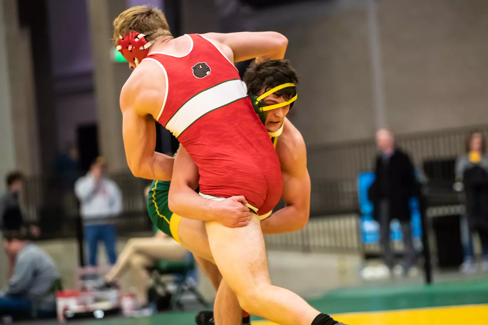 North Dakota State unattached 197 Michael Nelson at 49th Bison Open on Nov. 9 in Scheels Center.