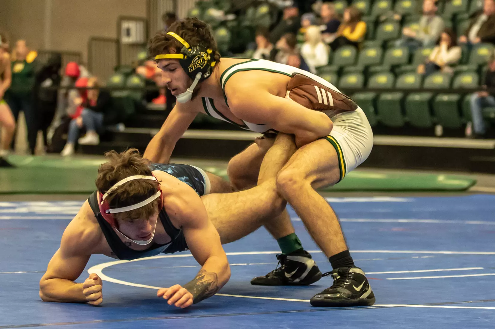 North Dakota State unattached 149 Michael Weber at 49th Bison Open on Nov. 9 in Scheels Center.
