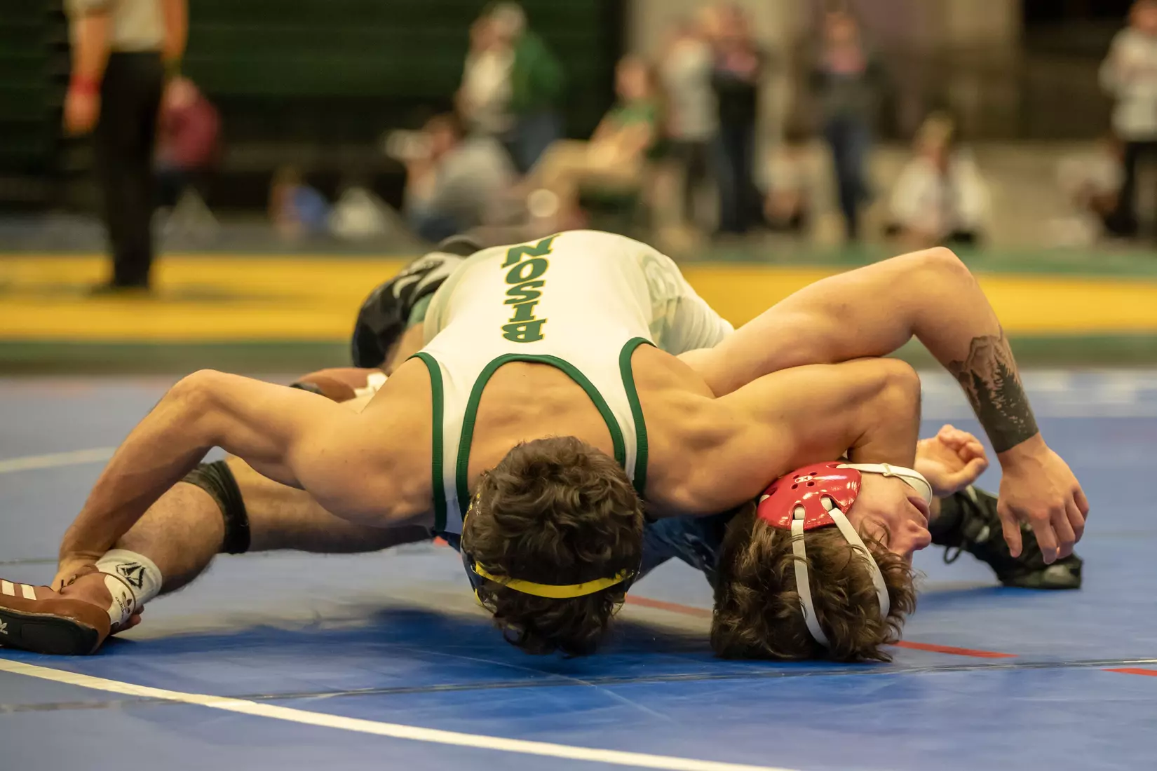 North Dakota State unattached 149 Michael Weber at 49th Bison Open on Nov. 9 in Scheels Center.