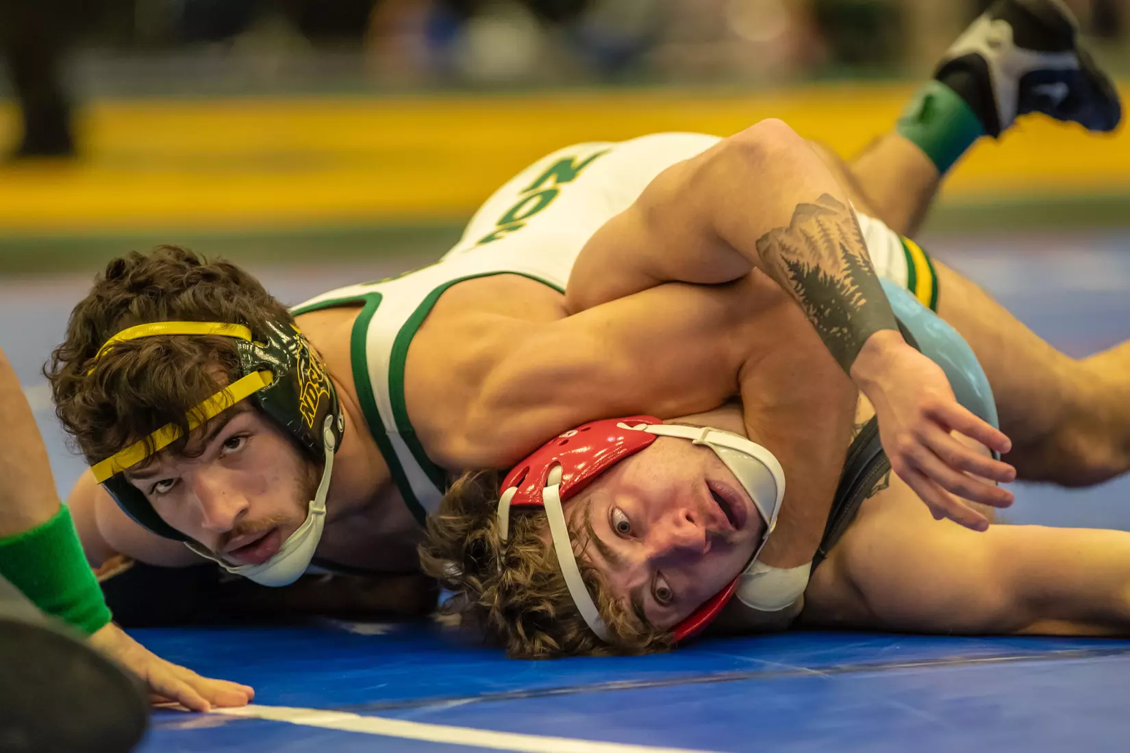 North Dakota State unattached 149 Michael Weber at 49th Bison Open on Nov. 9 in Scheels Center.