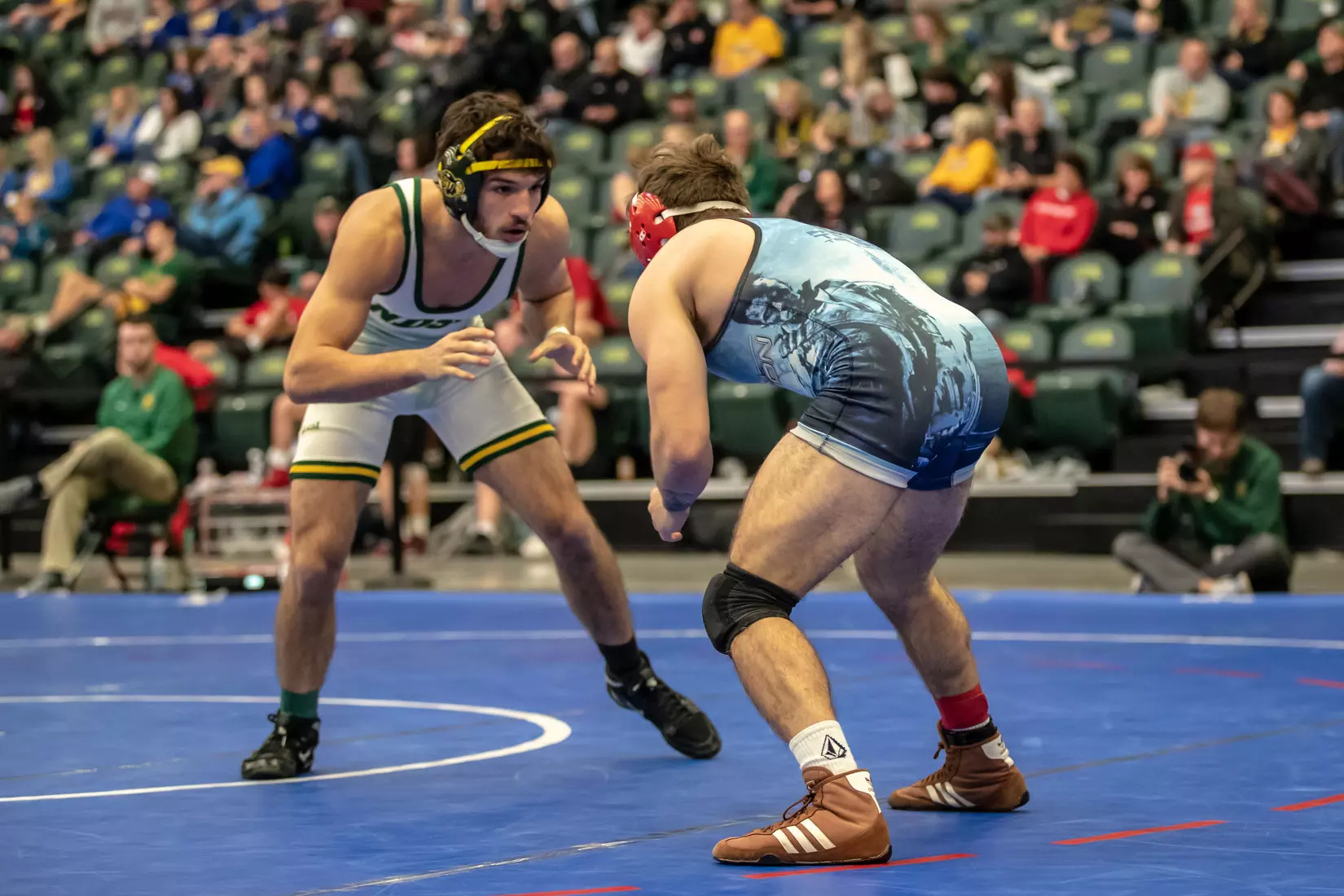 North Dakota State unattached 149 Michael Weber at 49th Bison Open on Nov. 9 in Scheels Center.