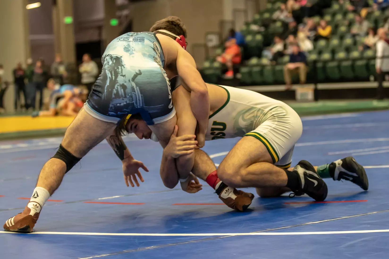 North Dakota State unattached 149 Michael Weber at 49th Bison Open on Nov. 9 in Scheels Center.