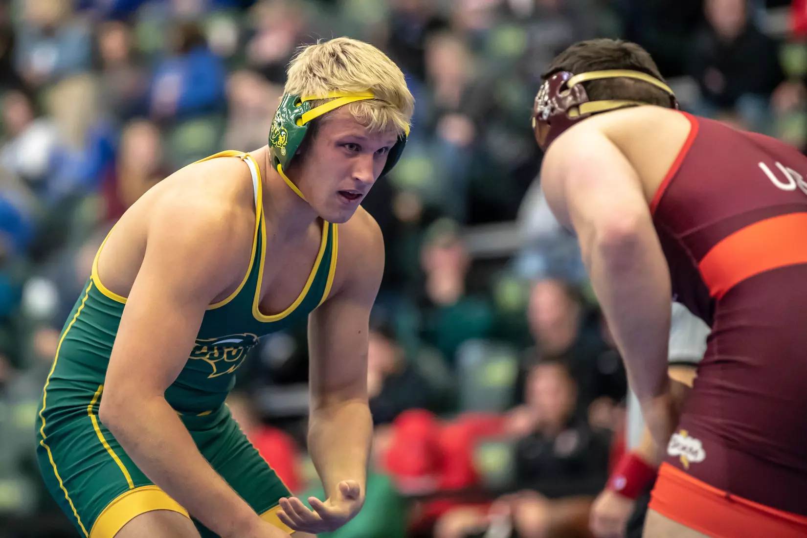 North Dakota State unattached 197 Ty Moser at 49th Bison Open on Nov. 9 in Scheels Center.