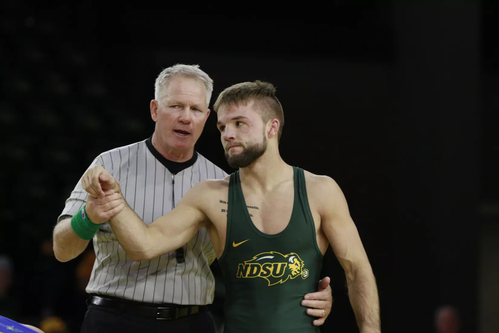 North Dakota State 133 Cam Sykora during Bison 24-9 win over Cal State Bakersfield on Nov. 3 in Scheels Center.