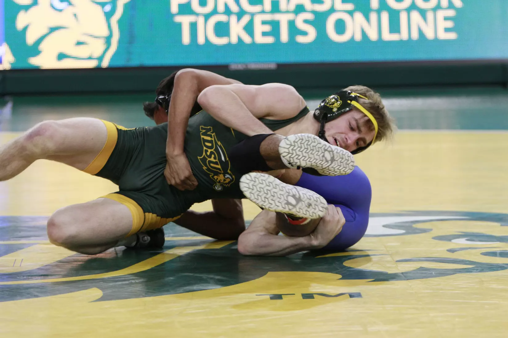North Dakota State 125 McGwire Midkiff during Bison 24-9 win over Cal State Bakersfield on Nov. 3 in Scheels Center.