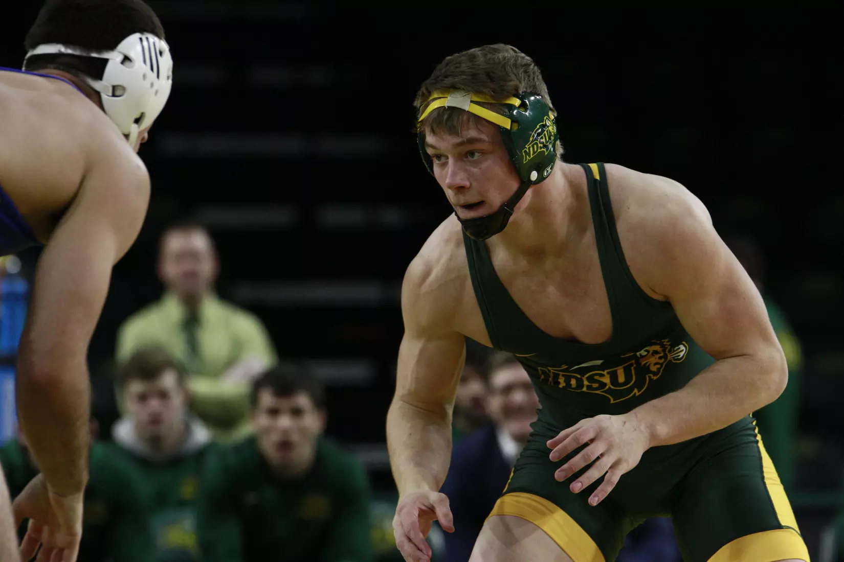North Dakota State 184 TJ Pottinger during Bison 24-9 win over Cal State Bakersfield on Nov. 3 in Scheels Center.